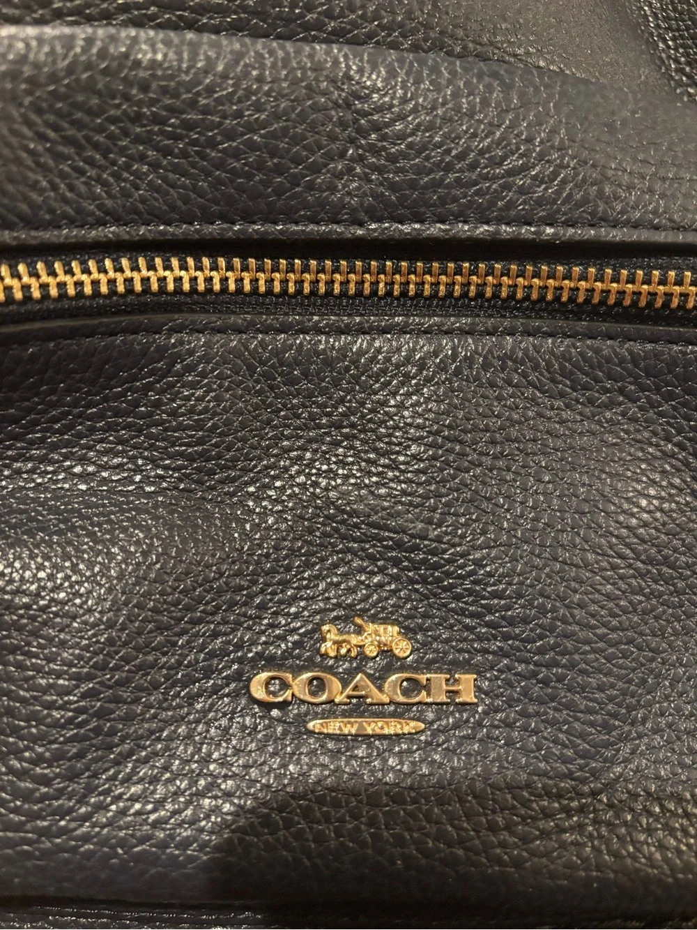 Coach premium pebbled